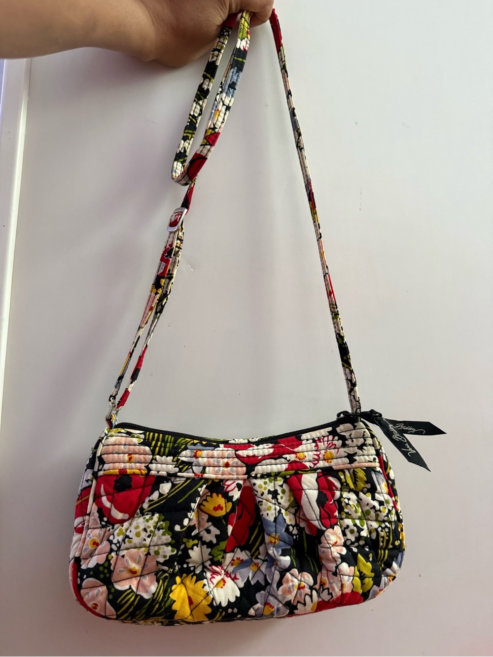 Vera Bradley RETIRED Poppy Fields Frannie Little Crossbody Bag Purse